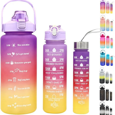 3 In 1 Water Bottle Set